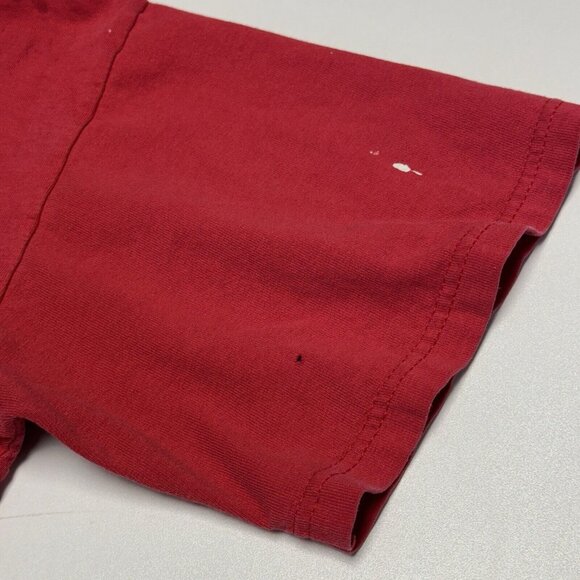 Vintage Los Angeles Fire Fighter T Shirt Mens Medium Red Short Sleeve Y2K - Picture 6 of 13